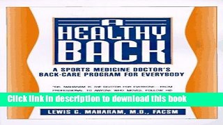 [Popular] Healthy Back Kindle Free