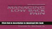 [Popular] Managing Low Back Pain Kindle Collection