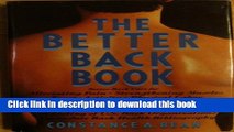 [Popular] The Better Back Book: Simple Exercises for the Prevention and Care of Back Pain