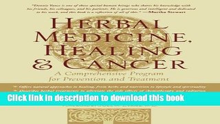 [Popular] Herbal Medicine, Healing   Cancer Hardcover Free
