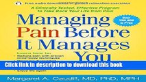 [Popular] Managing Pain Before It Manages You, Fourth Edition Kindle Online
