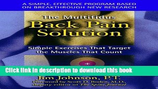 [Popular] The Multifidus Back Pain Solution: Simple Exercises That Target the Muscles That Count