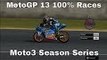 MotoGP 13 Gameplay PS3 | Moto3 Season | Catalunya Full Race 22 Laps