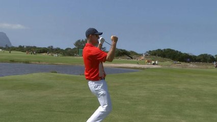 Golf - Jeux Olympiques 2016 - L'approche de Justin Rose