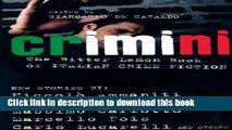 [Popular Books] Crimini: The Bitter Lemon Book of Italian Crime Fiction Download Online