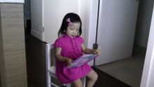 Girl Reading Potty Time with Abby Cadabby*