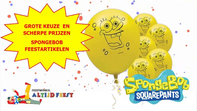Spongebob feestartikelen voor een verjaardag | Feestwinkel Altijd Feest