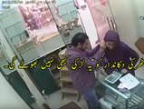 Girl caught with shop keeper in CCTV camera