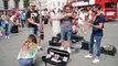 Hey Soul Sister Amazing street performers Violin Cover Songs - live Street Performance