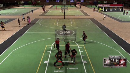 MY POINT GUARD MAKING CONTACT DUNKS WIT EASE