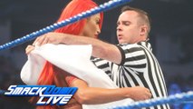 Eva Marie has a wardrobe malfunction before her match vs Becky Lynch- SmackDown Live, Aug. 9, 2016