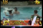 Manik wijewardhana and shiroshi are enjoying in swiming pool Charitha Thunak hirutv