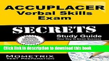 [PDF] Accuplacer Verbal Skills Exam Secrets Workbook: Accuplacer Test Practice Questions and