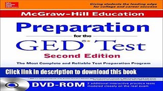 [Popular Books] McGraw-Hill Education Preparation for the GED Test with DVD-ROM Free Online
