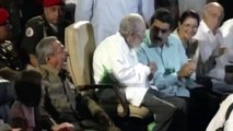 Fidel Castro apareció en público al cumplir 90 años junto a Nicolás Maduro