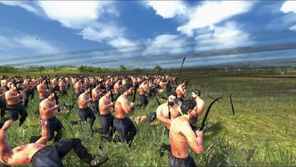 5000 Crossbows vs 2000 Falxmen Attila Total War