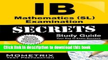 [Popular Books] Ib Mathematics (Sl) Examination Secrets Study Guide: Ib Test Review For the