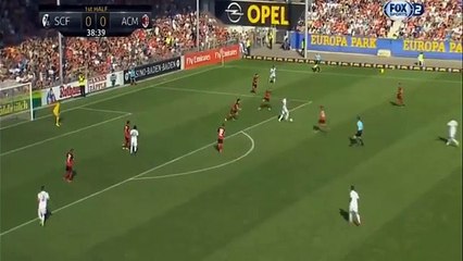 Luiz Adriano Goal AC Milan vs SC Freiburg 2-0