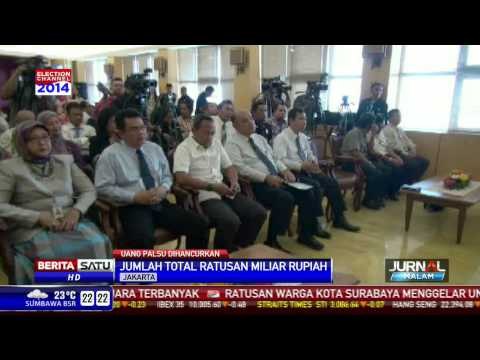 Ratusan Miliar Rupiah Uang Palsu Dimusnahkan