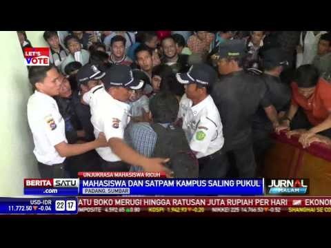 Mahasiswa UBH Bentrok dengan Satpam Kampus