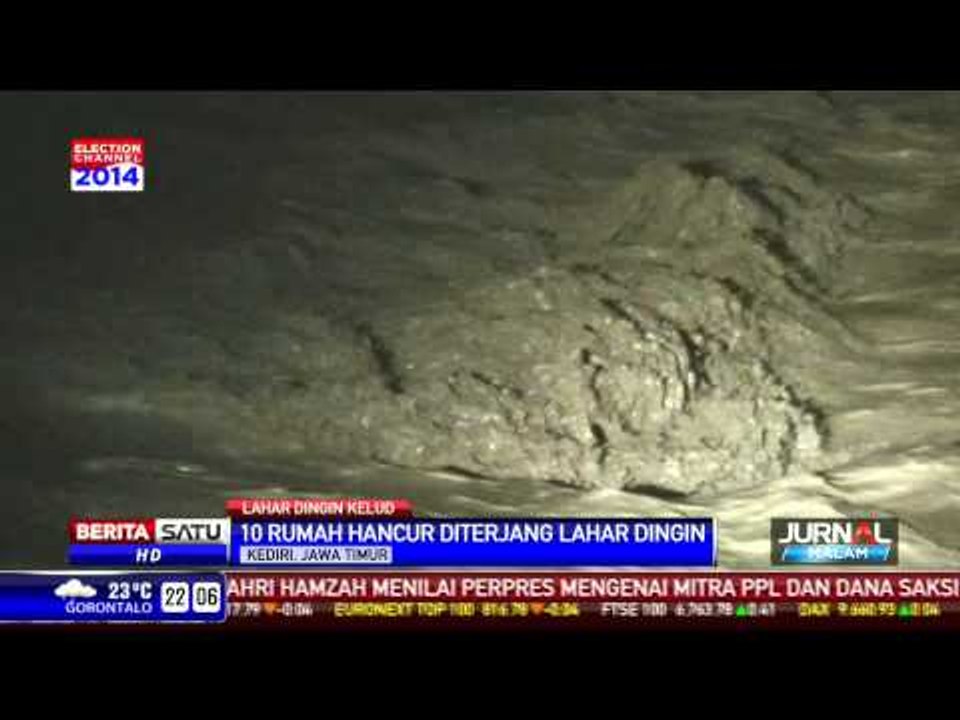 Banjir Lahar Dingin Terjang Lereng Kelud