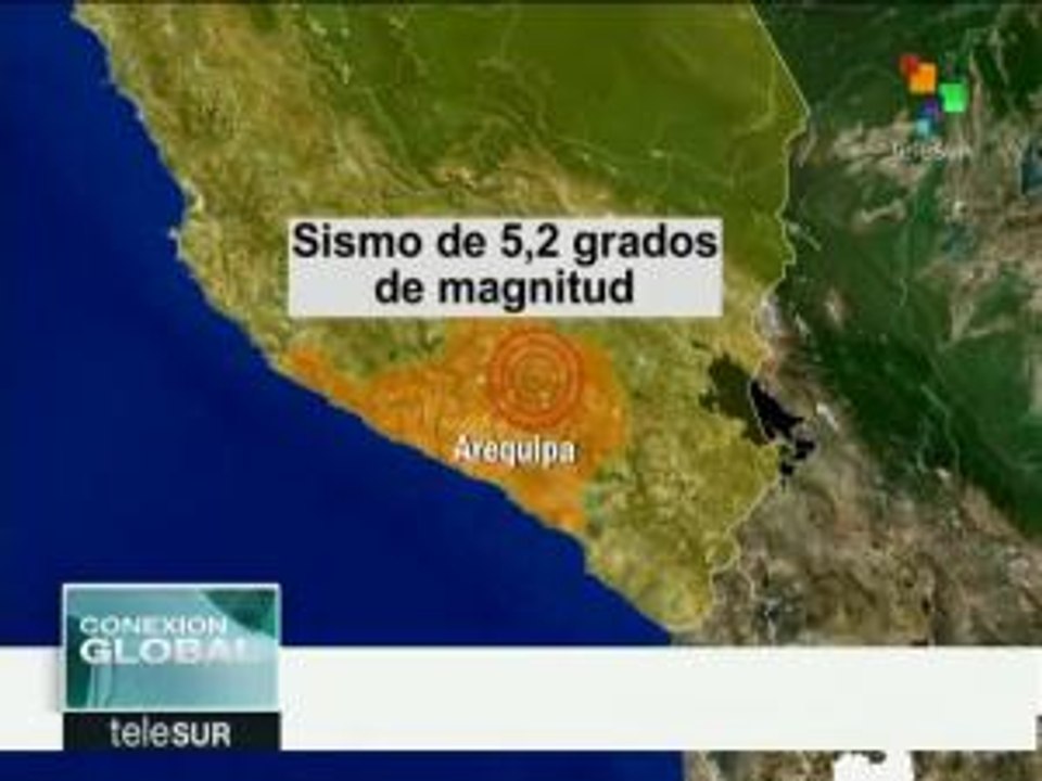 Perú: registran cinco réplicas del sismo de 5.2 grados en Arequipa