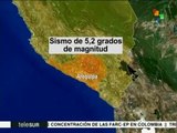 Tiembla en Perú con magnitud de 5.2 grados Richter; hay 7 muertos