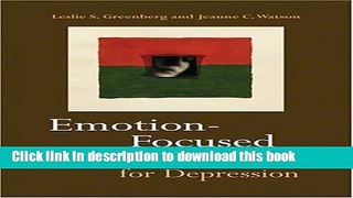 [Popular] Emotion-Focused Therapy For Depression Kindle Online