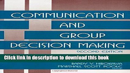 [Download] Communication and Group Decision Making Kindle Collection