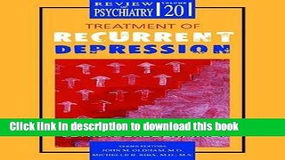 [Popular] Treatment of Recurrent Depression Kindle Collection