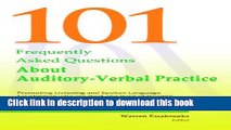 [Popular] 101 FAQs About Auditory Verbal Practice Hardcover Free