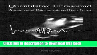 [Popular] Quantitative Ultrasound: Assessment of Osteoporosis and Bone Status Kindle Collection