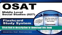 [PDF] OSAT Middle Level Social Studies (027) Flashcard Study System: CEOE Test Practice