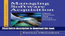 [Read PDF] Managing Software Acquisition: Open Systems and COTS Products Ebook Free