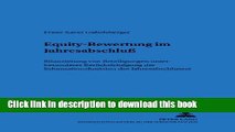 [Download] Equity-Bewertung im JahresabschluÃŸ: Bilanzierung von Beteiligungen unter besonderer