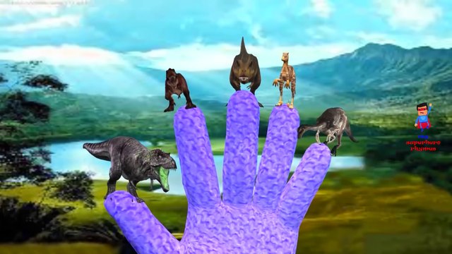 Dinosaurs Cartoons Singing Finger Family Children Nursery Rhymes Daddy Finger Family Rhymes