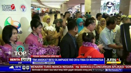 Kemenpora Sambut Kedatangan Tim Atlet Angkat Besi