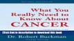 [Popular] What You Really Need to Know About Cancer Hardcover OnlineCollection