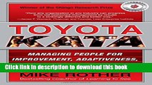 [Download] Toyota Kata: Managing People for Improvement, Adaptiveness and Superior Results