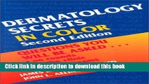 [Popular] Dermatology Secrets Hardcover OnlineCollection