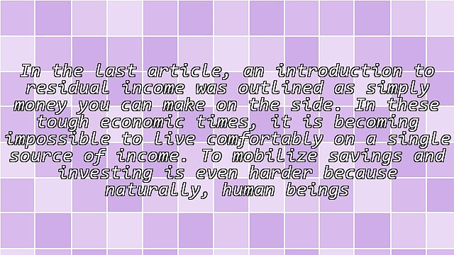 Best Ideas for Residual Income - Tips on How to Earn Money on the Side