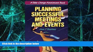 Must Have PDF  Planning Successful Meetings and Events (Take Charge Assistant)  Best Seller Books