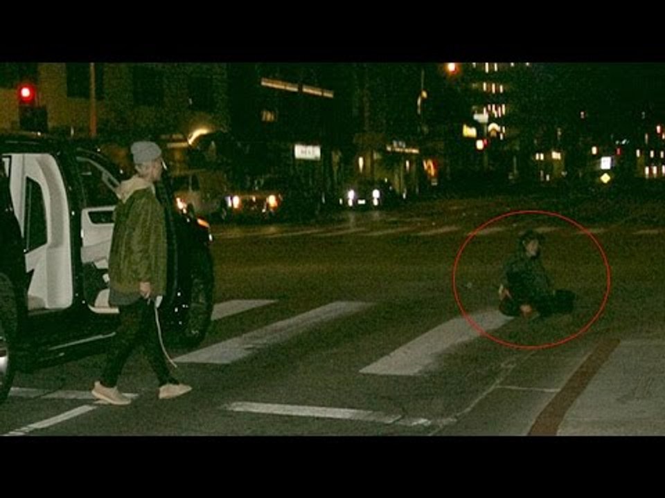Justin Bieber Is A Hero - Steps Out Of Luxury Car To Help A Lady