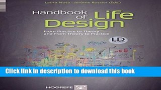 [Download] Handbook of Life Design: From Practice to Theory   From Theory to Practice Kindle