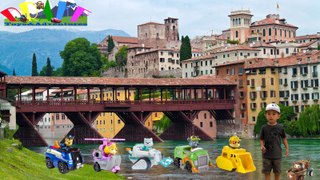 To the city of BASSANO DEL GRAPPA Italy ft. tow Mater and Paw Patrol