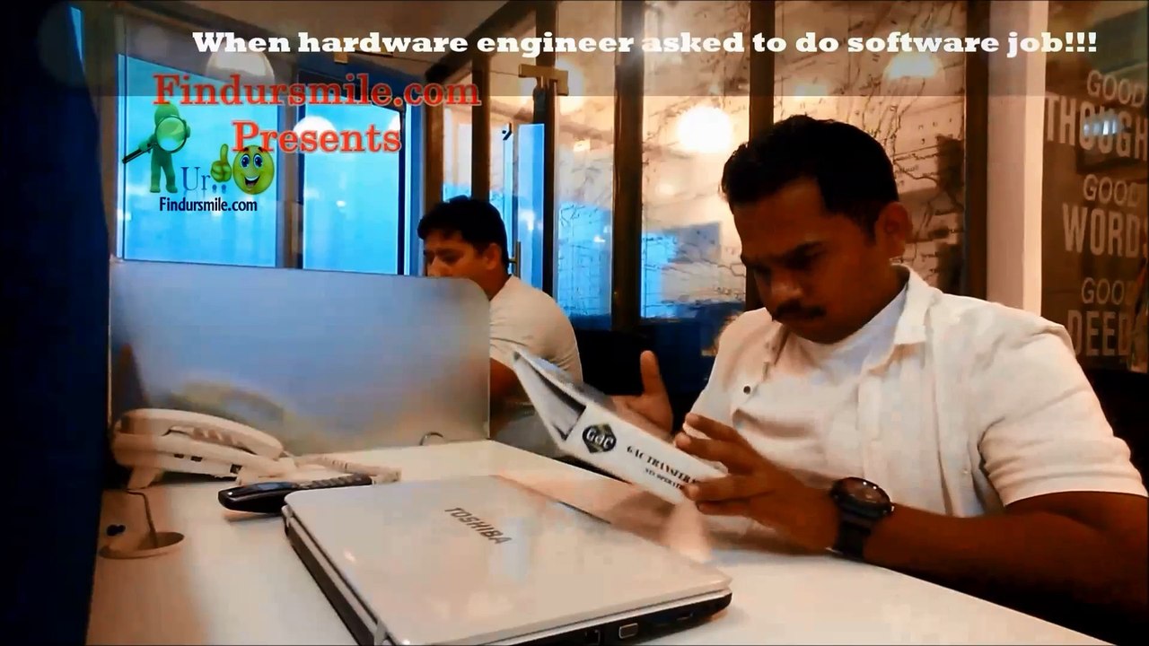 when hardware engineer asked to do software job!!-findursmile