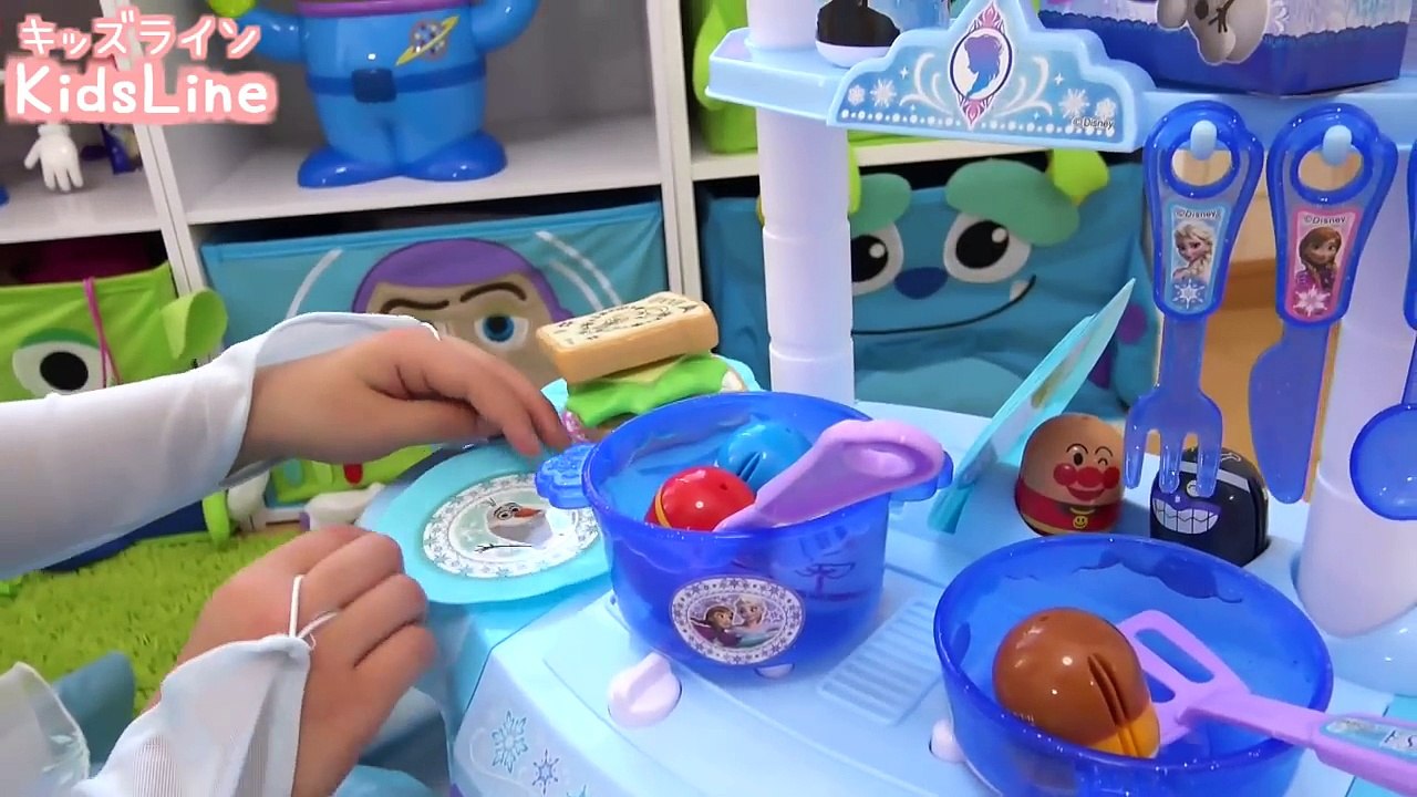 Spiderman Frozen Elsa Kitchen Toy アナと雪の女王 キッチン おもちゃ おままごと Spiderman Kids スパイダーマン