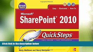 Big Deals  Microsoft SharePoint 2010 QuickSteps  Free Full Read Most Wanted