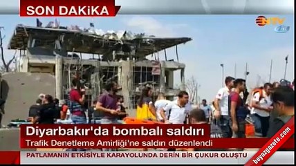 Diyarbakır’da bomba yüklü araçla saldırı.. Şehitler ve yaralılar var!