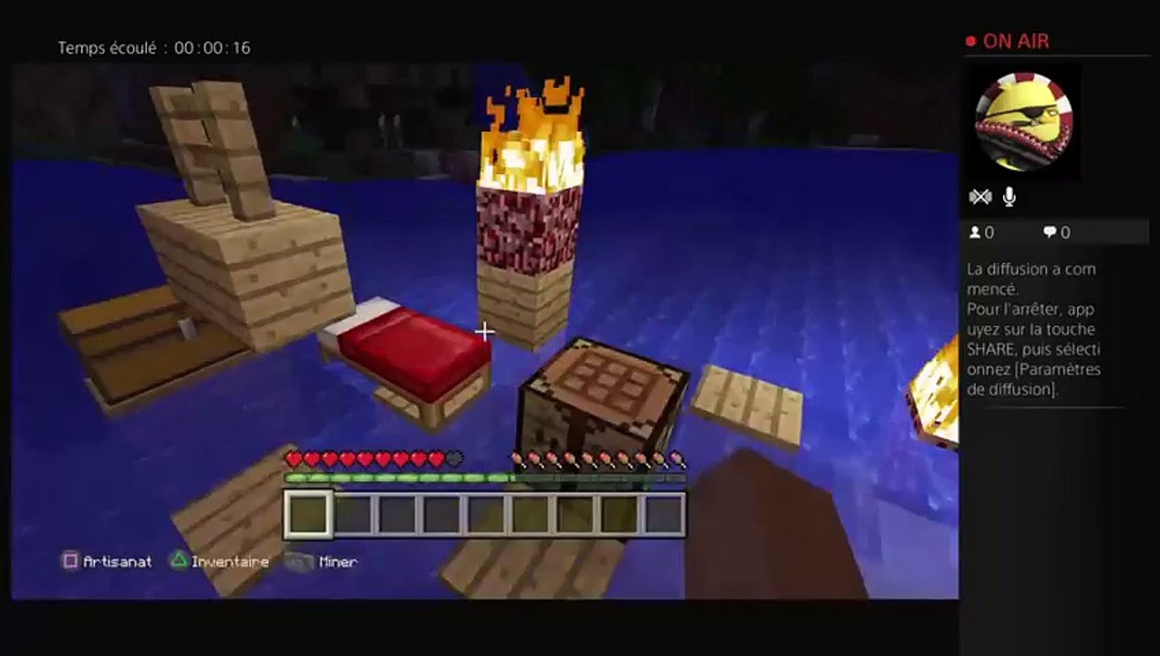 Minecraft l'aventure ep1 Le crash!!! (15)